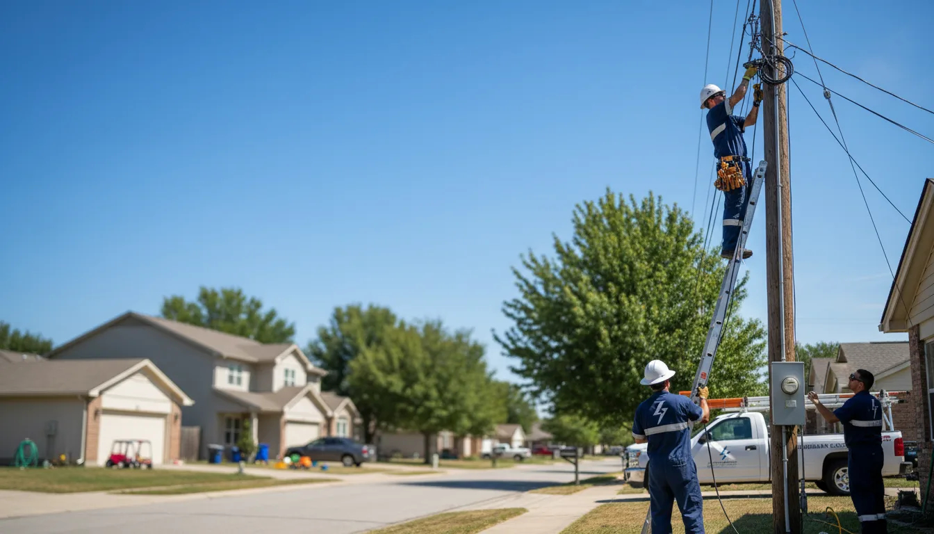 Residential electrician providing installation services in Cantril, IA